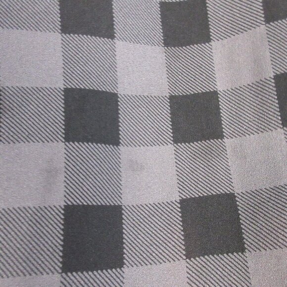 Eileen Fisher Tunic Tank Dress 100% Silk Minimalist Check Plaid Black Gray S 78 - Picture 5 of 10